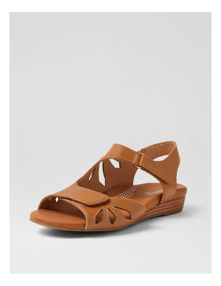 Jacalyn Dark Tan Leather Sandals image 2