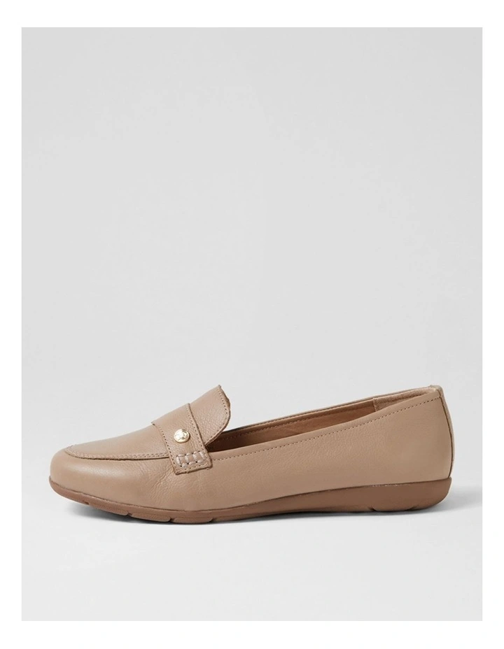 Holies Fawn Leather Flat Shoes image 1