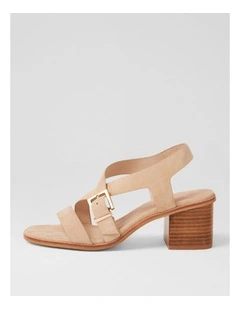 Acola Latte Natural Suede Sandals