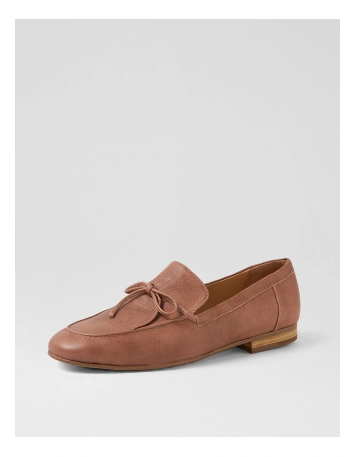 Idayne Dusty Grape Leather Flat Shoes image 2