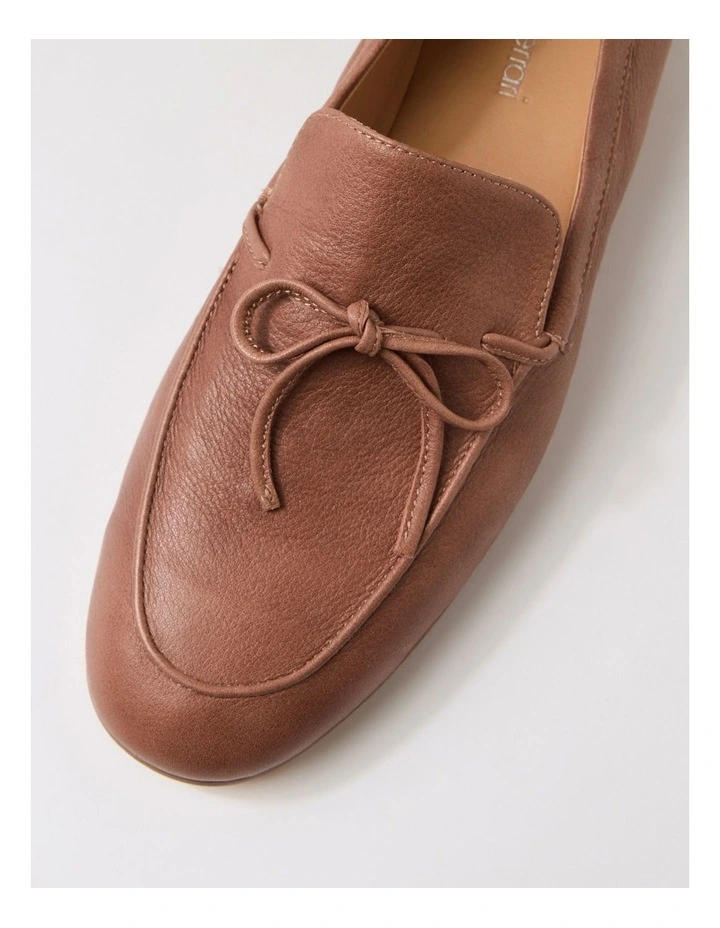 Idayne Dusty Grape Leather Flat Shoes image 4