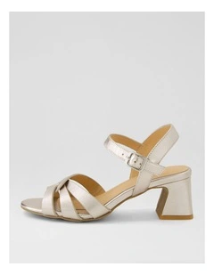 Jaydie Platino Leather Sandals