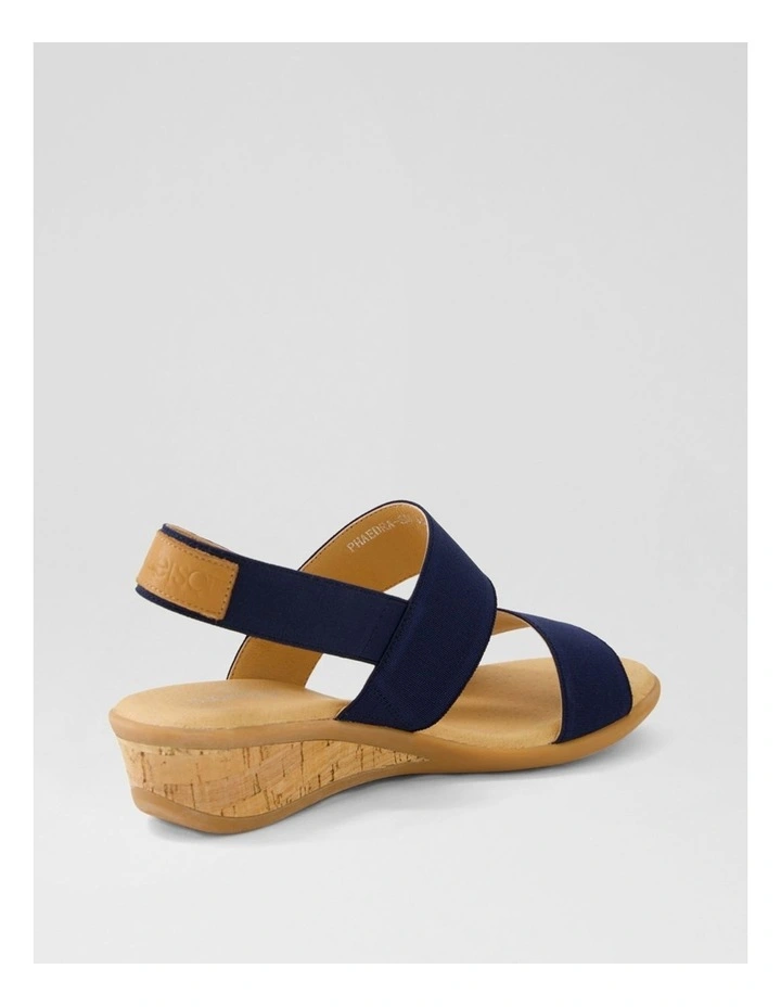 Phaedra Navy Fabric Sandals image 3