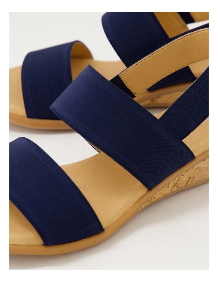 Phaedra Navy Fabric Sandals image 5