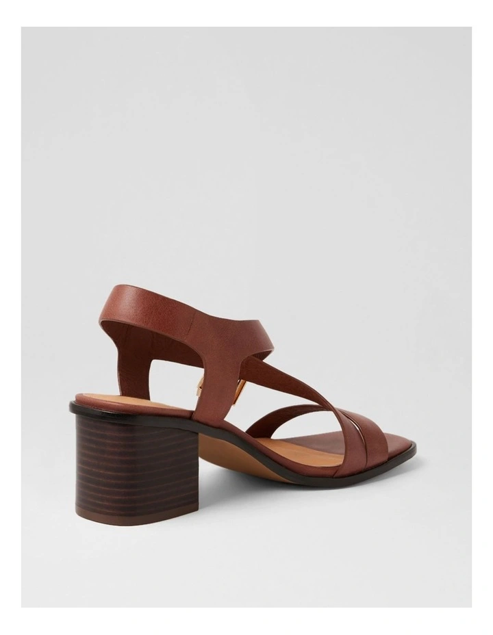 Acola Walnut Dark Brown Leather Sandals image 3