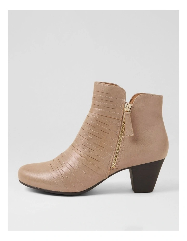 Fabians Pewter Shimmer Suede Ankle Boots image 1