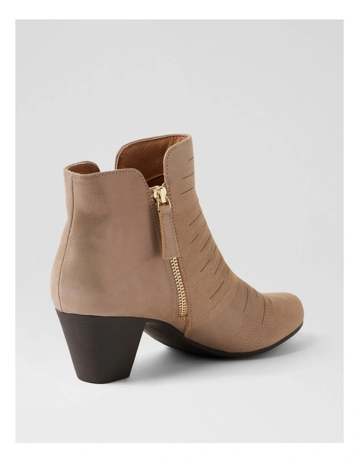 Fabians Pewter Shimmer Suede Ankle Boots image 3