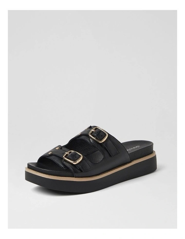 Branton Black Leather Sandals image 2