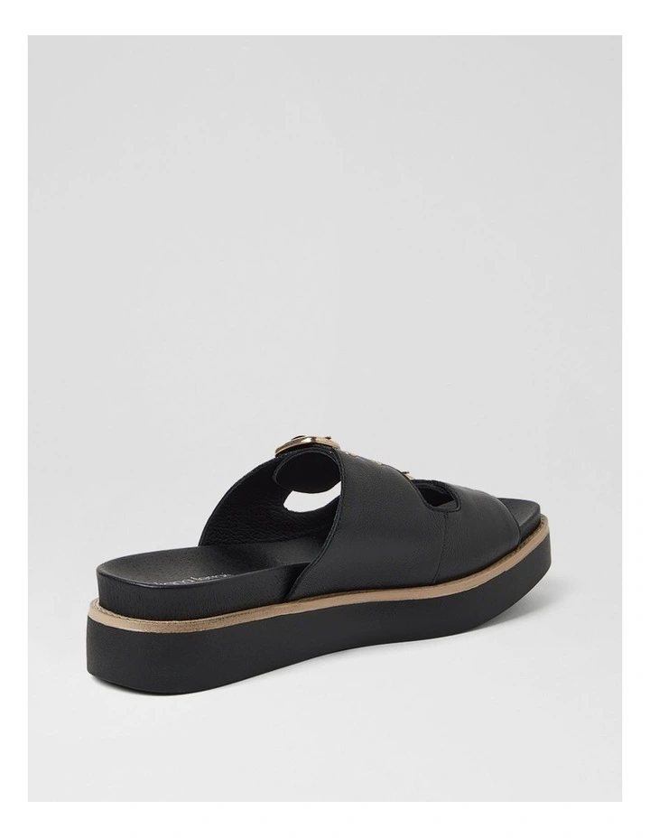 Branton Black Leather Sandals image 3