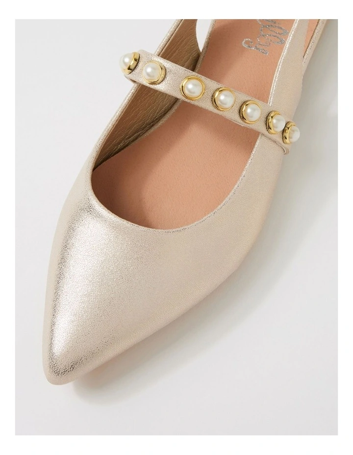 Valencia Champagne Dust Flat Shoes image 4