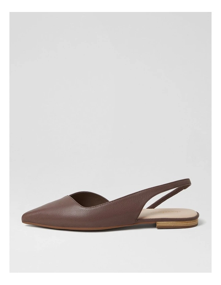 Aspel Mocca Leather Slingbacks image 1