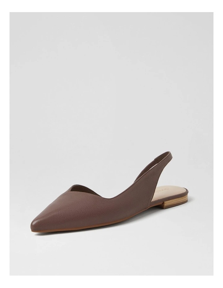 Aspel Mocca Leather Slingbacks image 2