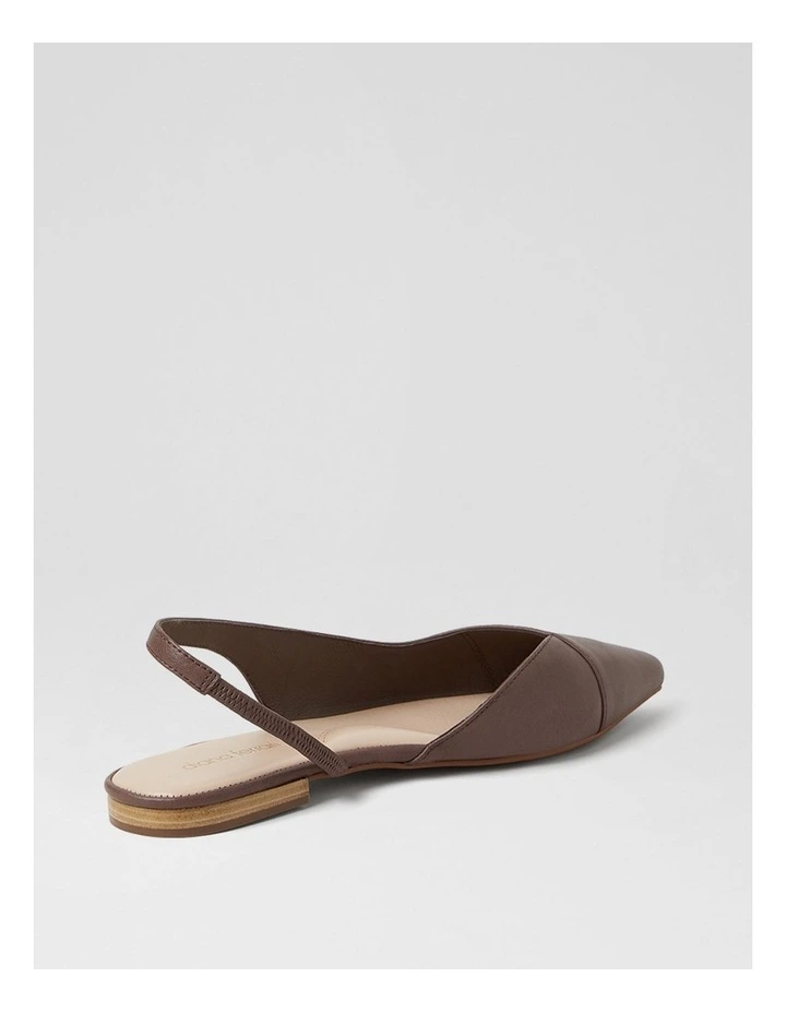Aspel Mocca Leather Slingbacks image 3