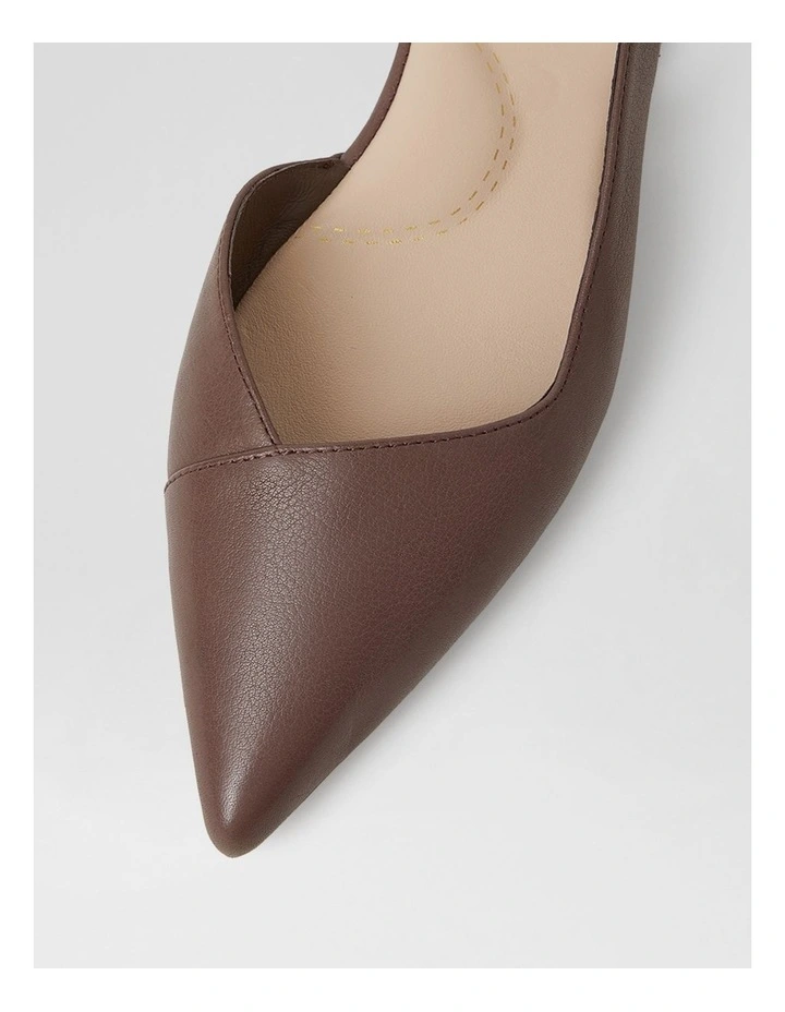 Aspel Mocca Leather Slingbacks image 4