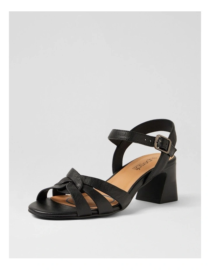 Jaydie Black Veneer Leather Sandals image 2