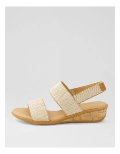Phaedra Natural Fabric Sandals