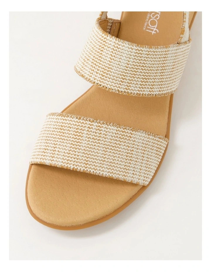 Phaedra Natural Fabric Sandals image 4