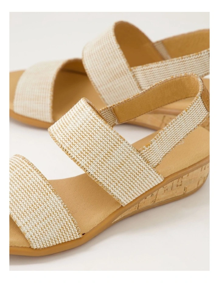 Phaedra Natural Fabric Sandals image 5