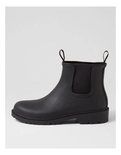 Splashy Black Gumboots