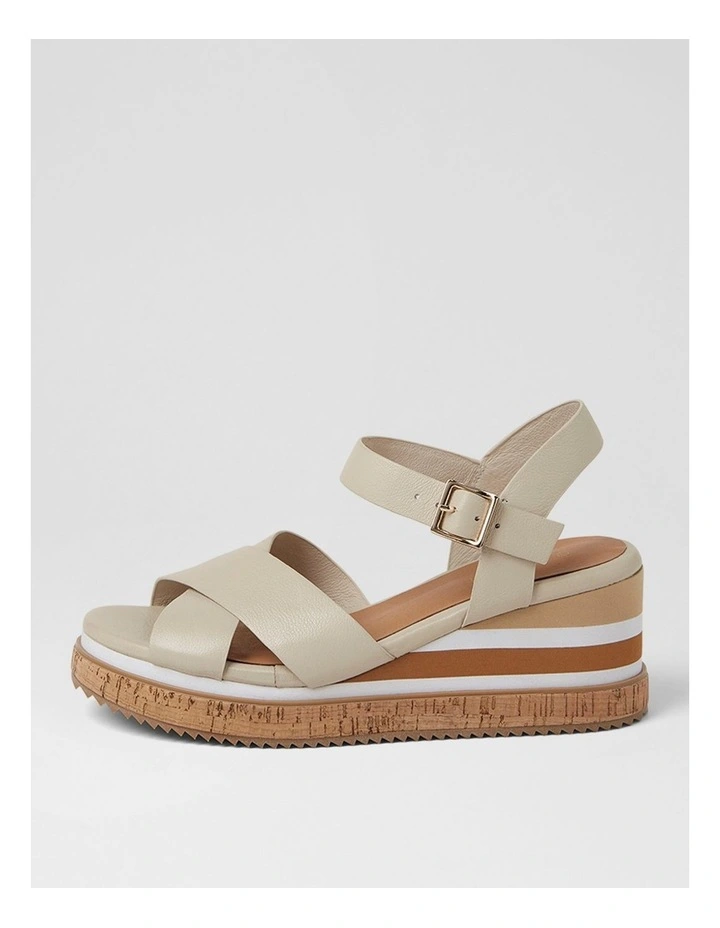 Bambe Almond Leather Sandals image 1