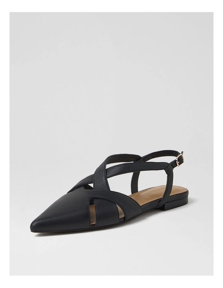 Arella Black Leather Sandals image 2