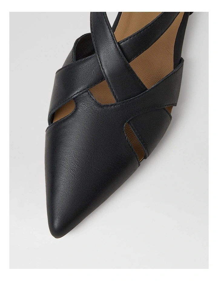 Arella Black Leather Sandals image 4