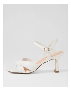 Tinkya White Leather Sandals