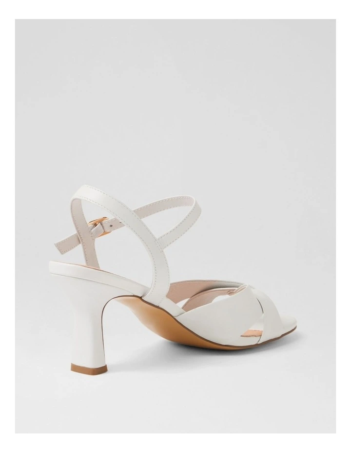 Tinkya White Leather Sandals image 3