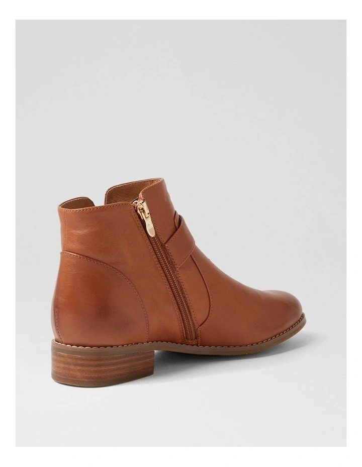 Barleys Dark Rum Leather Ankle Boots image 3