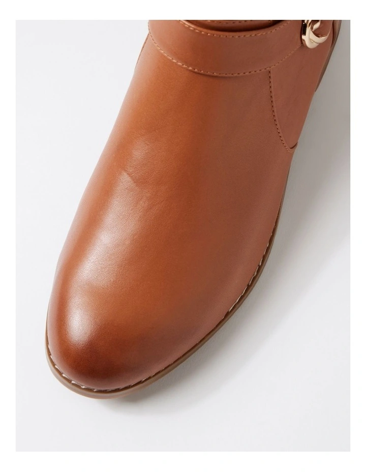 Barleys Dark Rum Leather Ankle Boots image 4
