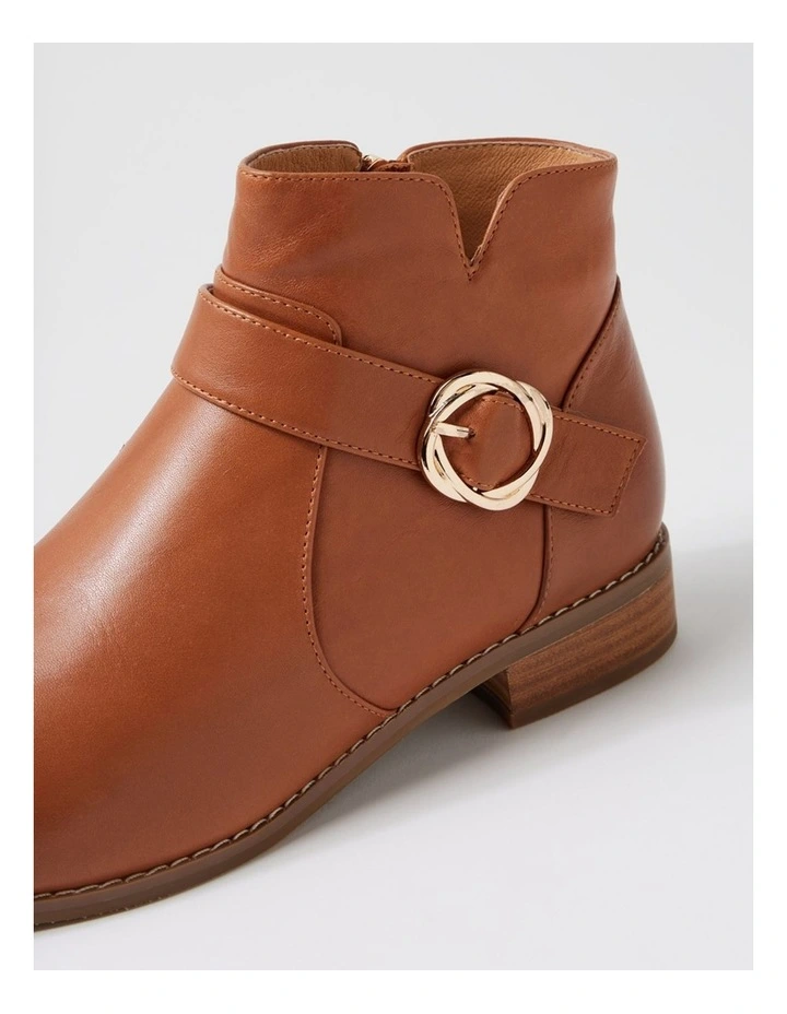 Barleys Dark Rum Leather Ankle Boots image 5