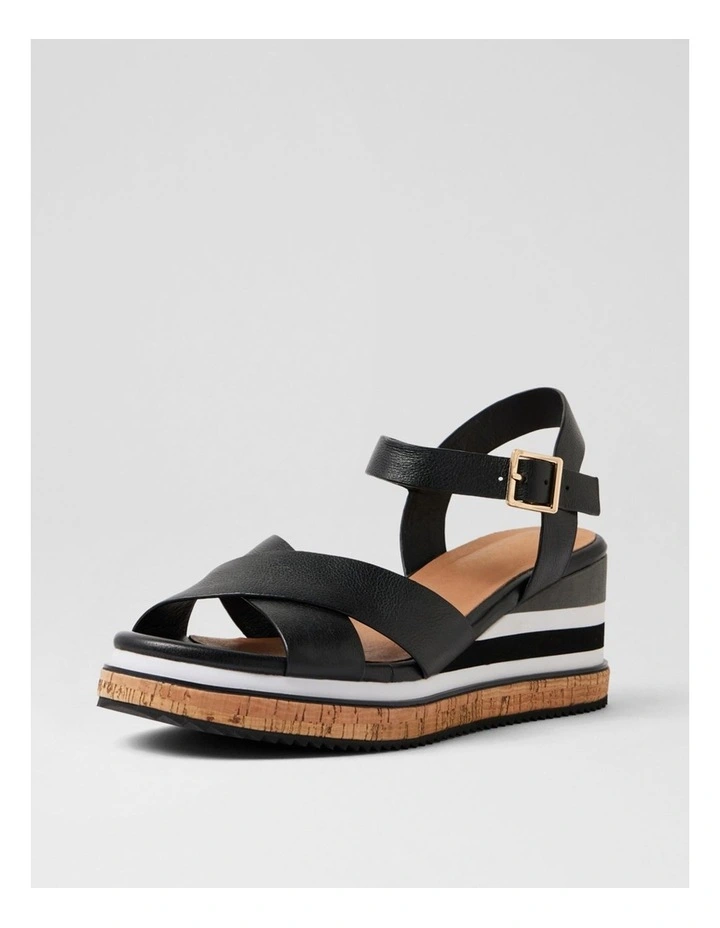 Bambe Black Leather Sandals image 2