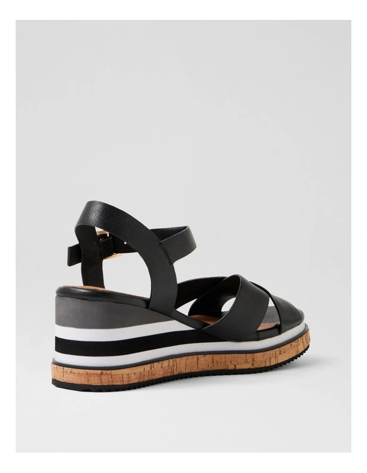 Bambe Black Leather Sandals image 3