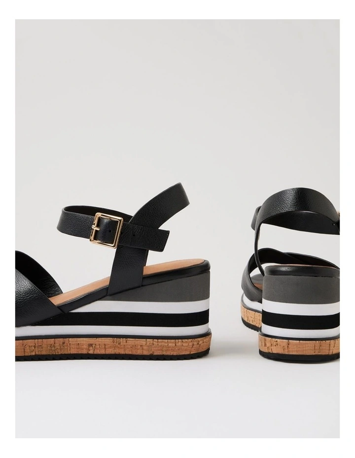 Bambe Black Leather Sandals image 5