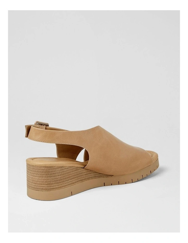 Vinka Cappuccino Leather Heeled Sandals image 3