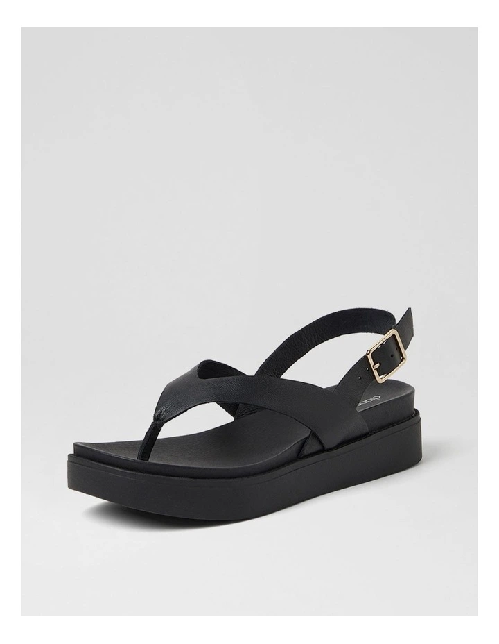 Bexta Black Leather Sandals image 2