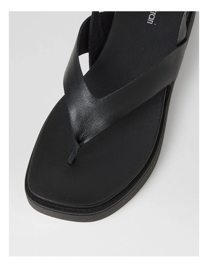 Bexta Black Leather Sandals image 4