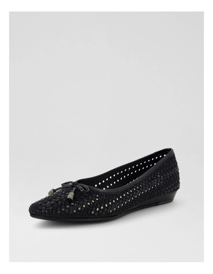 Chamomile Black Jewels Flat Shoes image 2