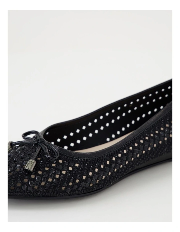 Chamomile Black Jewels Flat Shoes image 5