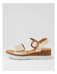 Nayela Ivory Nubuck Sandals