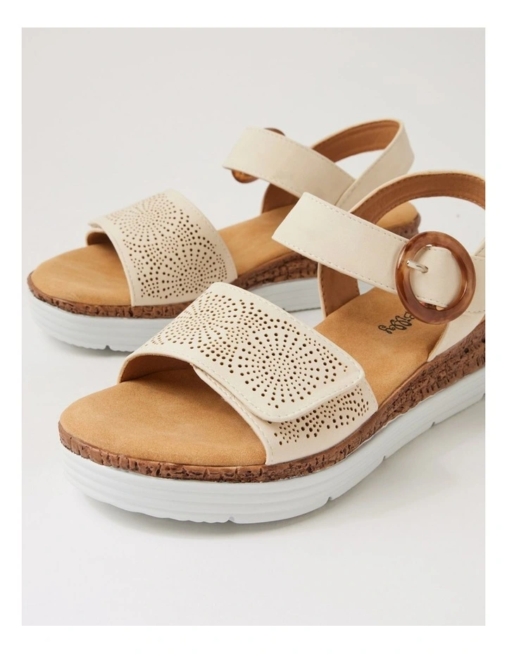 Nayela Ivory Nubuck Sandals image 5