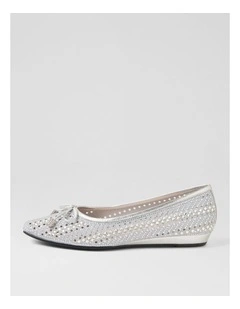 Chamomile Silver Jewels Flat Shoes