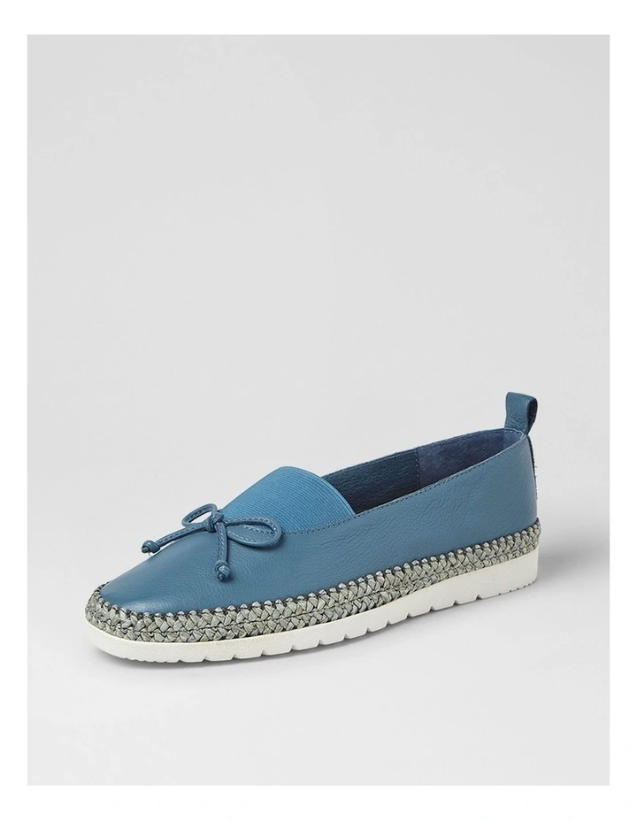Aslynn Dark Denim Leather Ballet Flats image 2