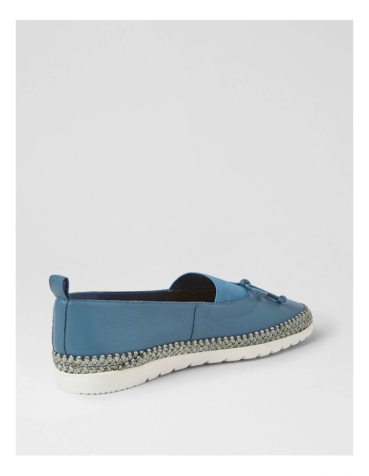 Aslynn Dark Denim Leather Ballet Flats image 3