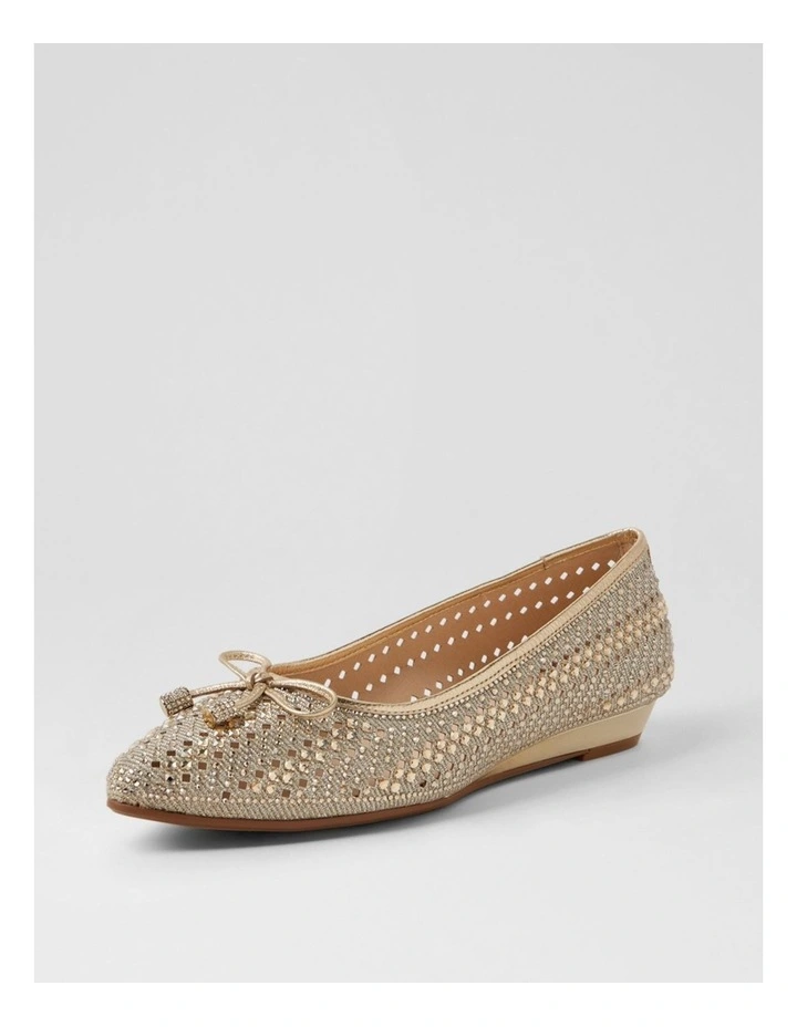 Chamomile Platinum Leather Flat Shoes image 2