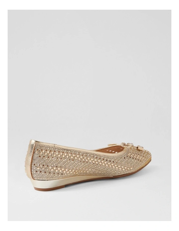 Chamomile Platinum Leather Flat Shoes image 3
