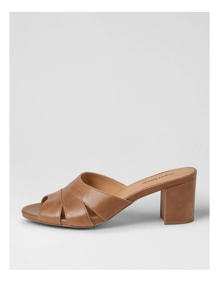Gripsa Tan Leather Heeled Sandals image 1