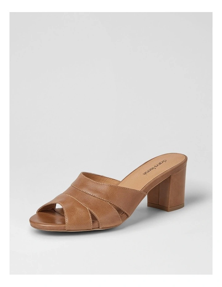 Gripsa Tan Leather Heeled Sandals image 2