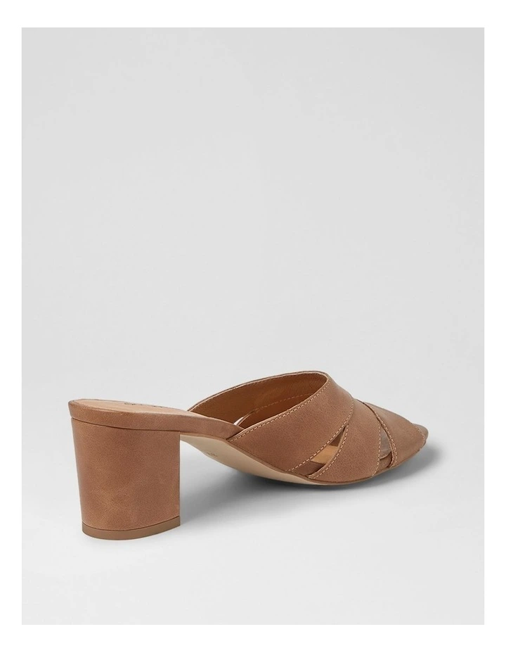 Gripsa Tan Leather Heeled Sandals image 3