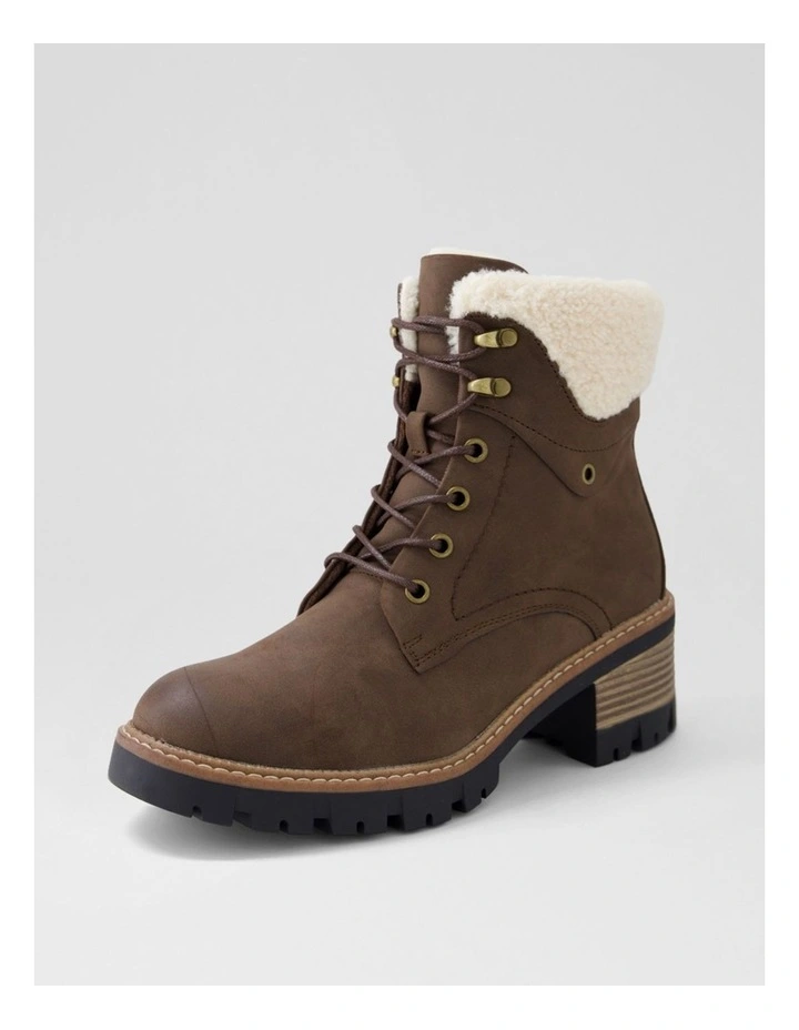 Gaspish Choc Nubuck Pu Ankle Boots image 2